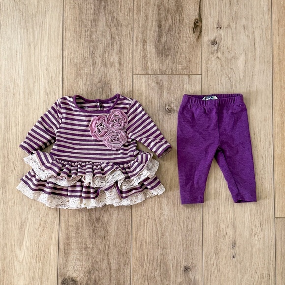 BABY GIRL BOUTIQUE PREPPY AND PRETTY PICTURE PERFECT BUNDLE SIZES 6-12months - Picture 3 of 9